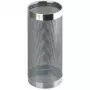 HELIT H2515500 metalen parasolvoet, geperforeerd design, chroom, rond, diameter 240 mm, hoogte 490 mm