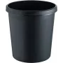 helit H6105895 ronde kunststof afvalemmer 18L zwart 31x32cm