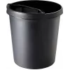 helit H6105895 ronde kunststof afvalemmer 18L zwart 31x32cm