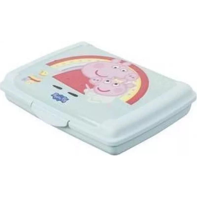 keeeper carla mini Peppa Pig broodtrommel, 0,5 L, aquamarijn Deco-Click-box mini, PP, clipsluiting, 1 stuk 1070462433600