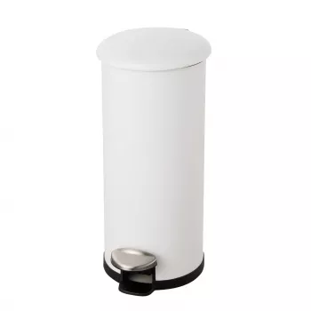 helit the zinc pedaalemmer 20L wit gepoedercoat staal rond Soft-Close H2406605