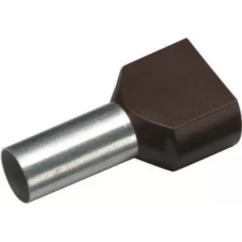 Cimco dubbele adereindhuls 1,5 mm² 8 mm deels geïsoleerd zwart 18 2470 100 stuks