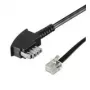 Wentronic Goobay TAE-N naar RJ11/RJ14 telefoonkabel, 3 m, zwart 50951