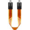Wentronic Goobay SAT raamdoorvoerkabel, ultraplat 0,3 mm, bruin-zwart, 0,3 m, F-bus naar F-bus 67244