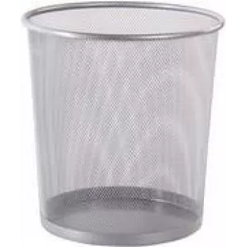 Westcott draadgaas afvalemmer, 12,3 L, zilver, rond, 230 x 270 mm E-744607 00