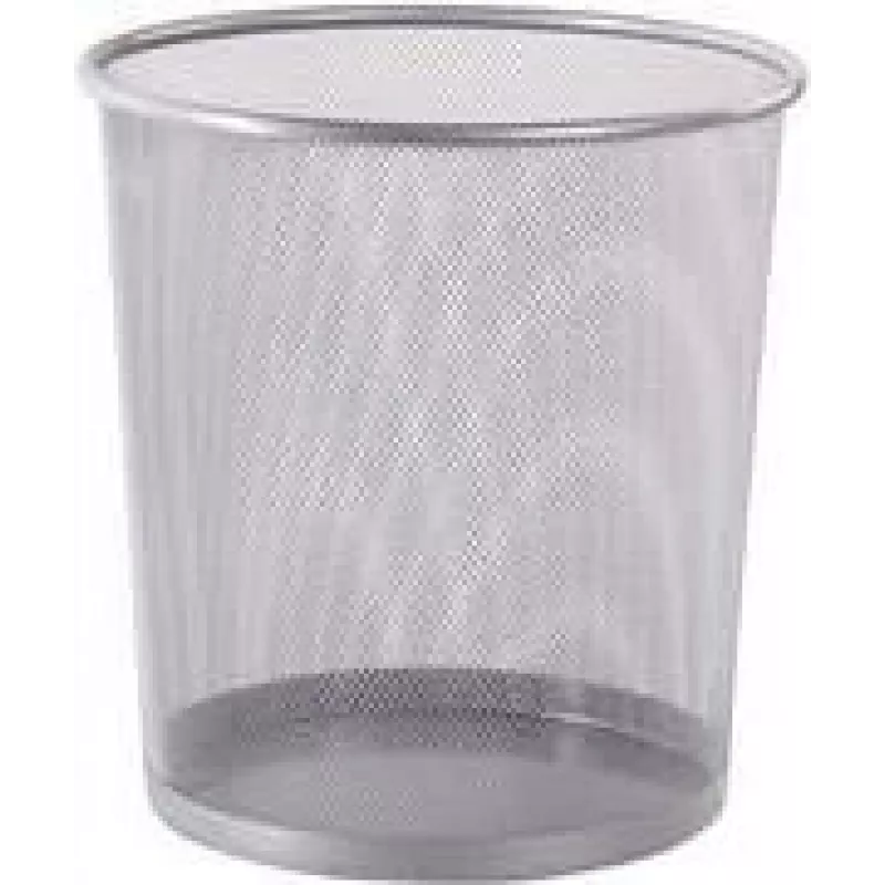 Westcott draadgaas afvalemmer, 12,3 L, zilver, rond, 230 x 270 mm E-744607 00