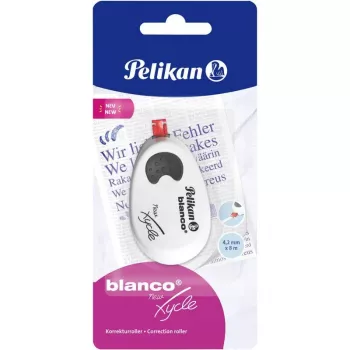 Pelikan Xycle correctieroller Blanco 4,2 mm x 8 m oplosmiddelvrij, direct overschrijfbaar, ergonomisch – 1 stuk (300001140)