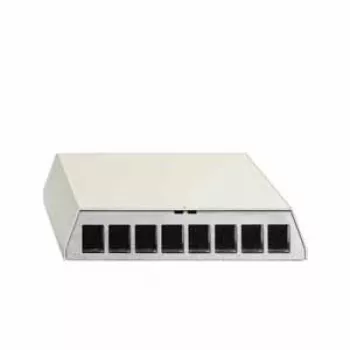 Rutenbeck PP-UM A-8 Ap rw patchpanel-behuizing, 8-poorts, opbouwmontage, zuiverwit 23911108