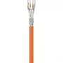Wentronic Goobay Cat.7 S/FTP (PiMF) massiefkoper installatiekabel, 100 m, LSZH, oranje 91888