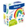 Pelikan vingerverf basiskleuren, 4-pack op waterbasis, dermatologisch getest, makkelijk te reinigen – 1 stuk (701570)