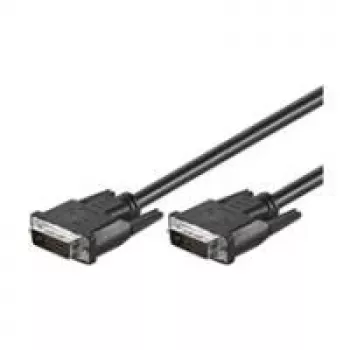 Wentronic goobay DVI-D Dual Link kabel 0,5m zwart met duimschroeven 93295