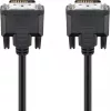 Wentronic goobay DVI-D Dual Link kabel 0,5m zwart met duimschroeven 93295