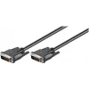 Wentronic goobay DVI-D Dual Link kabel 0,5m zwart met duimschroeven 93295
