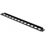 Renkforce frontplaat voor 19 inch 1U 12-poorts patchpaneel voor XLR/USB/BNC-aansluitingen, zwart (RF-7116962)