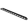 Renkforce frontplaat voor 19 inch 1U 12-poorts patchpaneel voor XLR/USB/BNC-aansluitingen, zwart (RF-7116962)