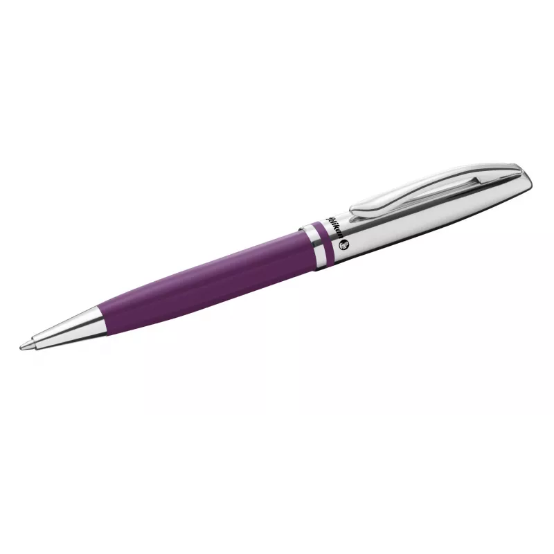 Pelikan Jazz Classic balpen, paars metaal, draaimechanisme, blauwe inkt, medium 300013899
