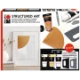 Marabu STRUCTURED ART acryl-structuurpastaset, 3 x 100 ml, wit, waterbasis, romig-pasteus, matte afwerking 1202000000088