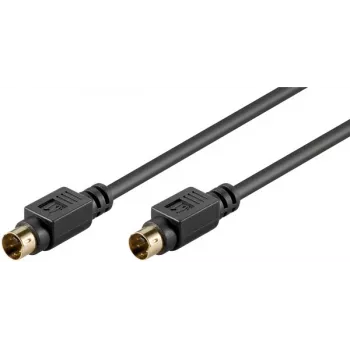 Goobay AVK 157 S-Video kabel 1m stekker naar stekker zwart 50057