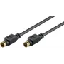 Goobay AVK 157 S-Video kabel 1m stekker naar stekker zwart 50057