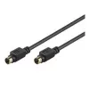 Goobay AVK 157 S-Video kabel 1m stekker naar stekker zwart 50057