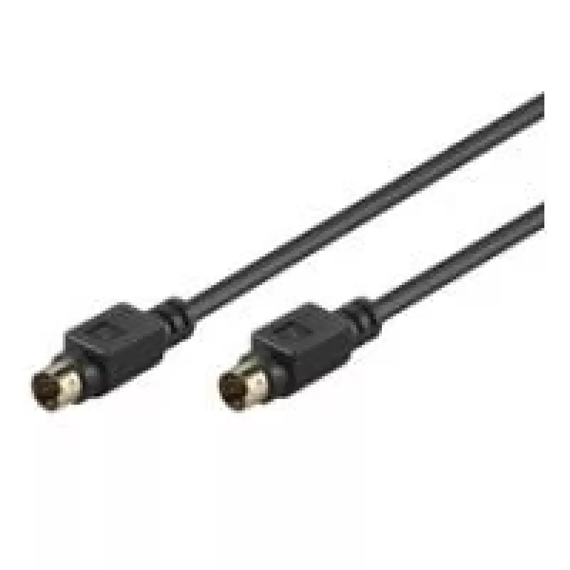 Goobay AVK 157 S-Video kabel 1m stekker naar stekker zwart 50057