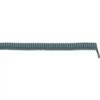 LAPP UNITRONIC SPIRAL LiF2Y11Y spiraalkabel, 4 x 0,25 mm², grijs, 400 mm ingetrokken / 1600 mm uitgetrokken 73220353
