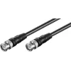 Wentronic Goobay BNC-verbindingskabel, zwart, 2 m - BNC-stekker naar BNC-stekker (50086)