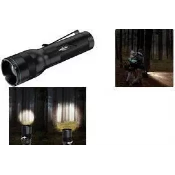 ANSMANN Adventure TA500BF LED-zaklamp, zwart met riemclip, 470 lumen, focusseerbaar, IPX4 1600-0762