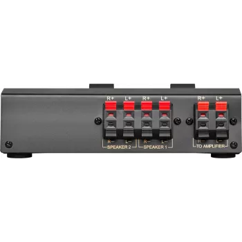 Wentronic Goobay luidspreker-omschakelaar, zwart - verbindt tot 2 luidsprekerparen (60928)