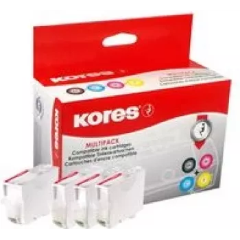 Kores G1577KIT multi-pack inktpatronen voor Canon PGI-580/CLI-581 – zwart, cyaan, magenta, geel (4 x 12,2 ml)