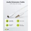 Wentronic Goobay 3,5 mm jack-verlengkabel, wit, 0,5 m, TRRS 4-pin, stekker naar bus 62359