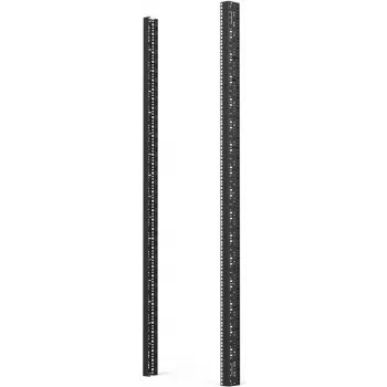 Schroff 23130-014 verticale montagerail, 38U, 1800 mm, staal, zwart