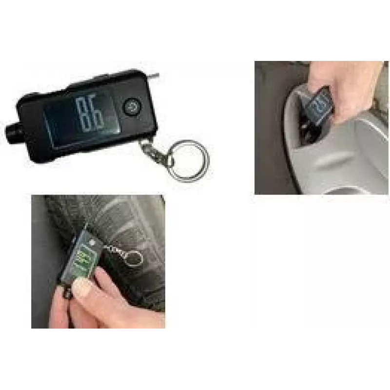 IWH digitale bandenspanningsmeter & profieldieptemeter met LCD-display, PSI, KPa, bar, kg/cm², 1 stk. (75562)