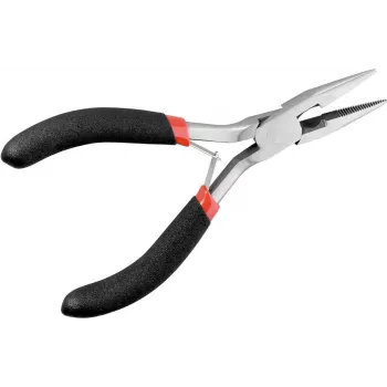 Wentronic platte ronde tang 125 mm met getande bekken (25 mm)