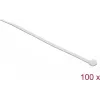 Delock kabelbinders transparant L 200 x B 3,6 mm 100 stuks (18606)