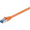 Wentronic Goobay CAT 6a S/FTP patchkabel, RJ45, 5 m, oranje, LSZH, koper 93818