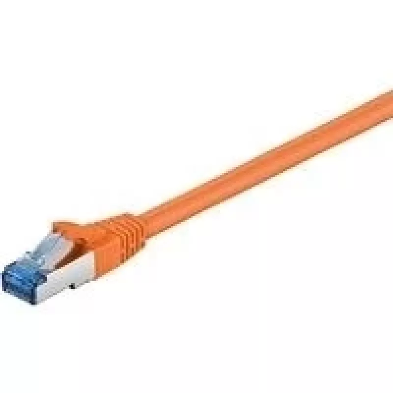 Wentronic Goobay CAT 6a S/FTP patchkabel, RJ45, 5 m, oranje, LSZH, koper 93818