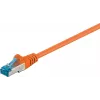 Wentronic 95605 CAT6a-patchkabel, RJ45 male-male, 1,5 m, oranje