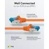 Wentronic 95605 CAT6a-patchkabel, RJ45 male-male, 1,5 m, oranje