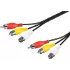 Wentronic Goobay RCA-verbindingskabel 5 m, 3x RCA stekker naar 3x RCA stekker 50383