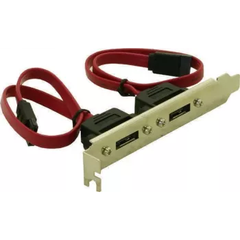Delock slotbeugel intern 2x SATA naar 2x eSATA extern (65116)