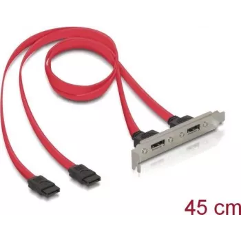 Delock slotbeugel intern 2x SATA naar 2x eSATA extern (65116)