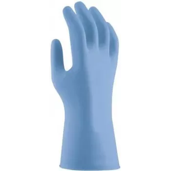 Uvex u-fit strong N2000 nitril handschoenen, maat M, poedervrij, blauw, 100 stuks 6096208