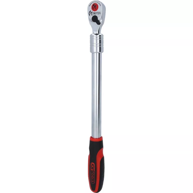 KS Tools 935.1285 1/2 inch omschakelratel, 635 mm, 72 tanden, chroom-vanadium