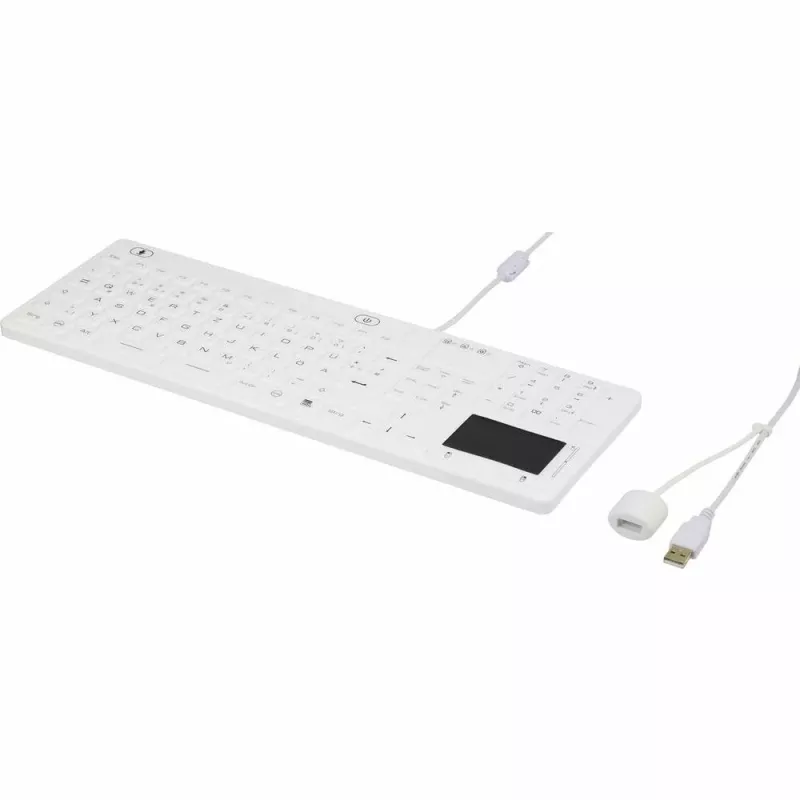 Renkforce iM-IKB110-WH USB-toetsenbord QWERTZ Duitse layout zwart-wit