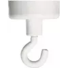 FRANKEN haakmagneet HM25, 4 kg houdkracht, 25 mm diameter, wit, 1 stuk
