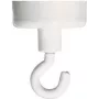 FRANKEN haakmagneet HM25, 4 kg houdkracht, 25 mm diameter, wit, 1 stuk