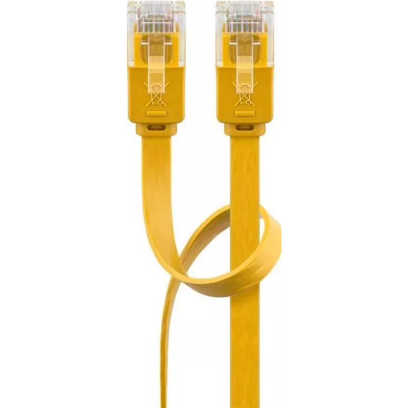 Wentronic RJ45 CAT6 0,5m patchkabel, U/UTP, geel 96396