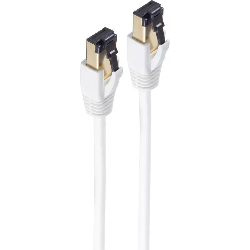 SHIVERPEAKS BASIC-S Cat.8 F/FTP patchkabel, 5 m, wit, RJ45 naar RJ45, 40 Gbps, 2000 MHz, 568B BS08-41056