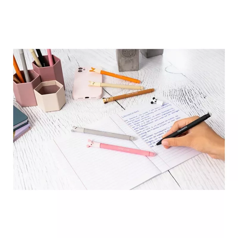Faber-Castell Eberhard Faber Animal Erase it! Panda gelpen 0,7 mm blauw 582107